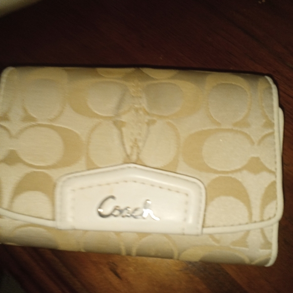 Coach Cream Satchel with Signature Design - Picture 14 of 14